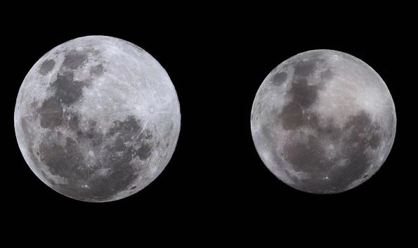 2022年度“最小满月”18日现身夜空